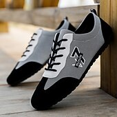 abordables Baskets Décontractées-Baskets à lacets beiges et bleu marine pour homme – Chaussures de sport en nylon respirant pour un style de vie actif et un usage quotidien