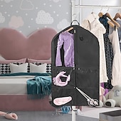 ieftine Sac pentru îmbrăcăminte și husă-geantă de îmbrăcăminte pentru copii cu 5 buzunare, husă de depozitare pentru costume scurtă pliabilă din material textil 210d, geantă de îmbrăcăminte lavabilă, rezistentă la praf, pentru spectacole,