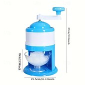 お買い得  キッチン家電-手回し製氷機 手動フルーツスムージーマシン ミニ家庭用小型製氷機