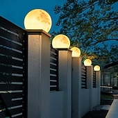 baratos Post Light-Luminárias de parede externas de LED, branco quente, simplicidade, IP65 à prova d'água, para jardim, caminho, varanda, quintal, estilo moderno, luminárias de chão para gramado.