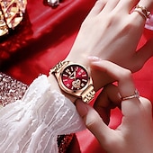 cheap Quartz Watches-Women Quartz Watch Wrist Watch Retro Vintage Luminous Calendar Waterproof Stainless Steel Strap Watch