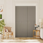 cheap Door Curtains-1 Linen Textured Magnetic Folding Room Divider Curtain, Blackout Curtain Closet Door Curtain Invisible for Bedroom Room Living Room No Puching or Tools