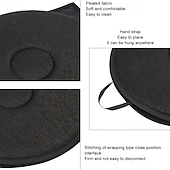 abordables Housses de siège de voiture-Coussin de siège de voiture rotatif à 360° pad rond léger universel anti-dérapant polyester tissé lavable à la main cadeau portable toutes saisons