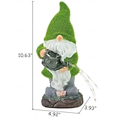 お買い得  ランドスケープライト-1個の風景ライト屋外ソーラープラッシュゴブリンドワーフライト中庭ガーデン芝生パス雰囲気装飾ライト付き