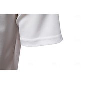 preiswerte Herren Elite Polo-Herren Farbblock Polo Strick-Polopullover Kurzarm Umlegekragen Formell Arbeit Sport &amp; Outdoor Stripe-Trim Streifen Rein Frühling Ganzjahres Weiß Dunkelrot Dunkelmarine