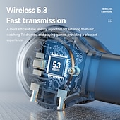 cheap Open-Fit Earphones-Open Ear Earbuds Wireless Bluetooth Earless Bone Conducting Headphones Wireless Bluetooth Headset Noise Cancelling Bone Earphones Waterproof Air Bone Conduction Headphone Not in Ear Open Ear Buds