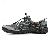 voordelige Herensneakers-Voor heren Sneakers Rivierschoenen Canyoning Casual Dagelijks PU Leder Netstof Ademend Comfortabel Anti-slip Veters Zwart Bruin Groen Zomer Lente