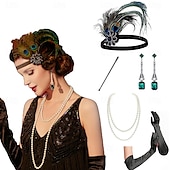 olcso Kiegészítők és még sok más-1920-as évek A nagy Gatsby Flapper fejpánt A nagy Gatsby Toll Retro Csillogó glitter Kristály / Strassz Jelmez Női Farsang Valentin nap Álarcos mulatság Party estélyi viselet Álarcos mulatság