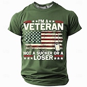 preiswerte Patriotisches T-Shirt für Veteranen-Patriotische T-Shirts für Männer Amerikanische US-Flagge Stars and Stripes T-Shirt Ärmelloses Top 3D-Druck Rundkragen T-Shirt Urlaub Casual Hawaiian Urlaub Weiß 1 Weiß Sommer Frühling