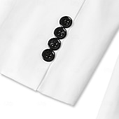 abordables Costumes d&amp;#39;affaires-Costumes de mariage en lin pour hommes blanc bleu ciel été unis ajustement ajusté 3 pièces à simple boutonnage deux boutons