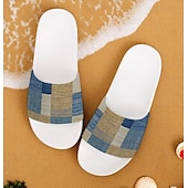 preiswerte Urlaubsandalen-Slide-Sandalen im Patchwork-Design für Herren – lässiger und stylischer Stil für Männer im Strandurlaub, zum Entspannen am Pool und für den Sommeralltag