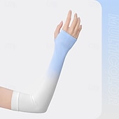 cheap Home Sleeves &amp; Gloves-Gradient Color Ice Sleeves Women&#039;s Summer Ice Silk Sun Protection Sleeves Driving Cycling Arm Protection Anti-ultraviolet