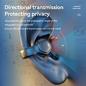 cheap Open-Fit Earphones-Open Ear Earbuds Wireless Bluetooth Earless Bone Conducting Headphones Wireless Bluetooth Headset Noise Cancelling Bone Earphones Waterproof Air Bone Conduction Headphone Not in Ear Open Ear Buds