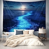 お買い得  オーシャンビーチのタペストリー-風景 海の波 吊るすタペストリー 壁アート 大きなタペストリー 壁画装飾 写真背景 ブランケット カーテン ホーム 寝室 リビングルーム 装飾