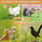 お買い得  動物のサポートとケア-プラスチック製の鶏つつきおもちゃ 2 個パック、吊り下げ式のスローフィーダー付き、家禽、アヒル、鳥、オウム、猫、リス - インタラクティブな動物のおもちゃ