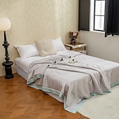 billiga Elitkollektion-Kylande Täcke Comforter Andningsbar Tencel Lyocell Fiber Täcke Drottning Kylande Filt för Varm Sömnare Lätt Duvet för Sommar Grön Rosa