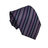 preiswerte Herren Elite Zubehör-Männer 100% seide krawatten business formale klassische einfarbig gestreiften formale büro