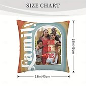 cheap Personalized Gifts-Custom Pillow Cover Add your Image My Family Personalized Gift Photo Design Picture Fashion Casual Pillowcase Cushion Cover 1pc Custom Made