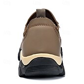 preiswerte Sneaker für Herren-Herren Sneaker Upstream-Schuhe Canyoning Lässig Outdoor PU Leder Netz Atmungsaktiv Bequem Rutschfest Schnürung Schwarz Braun Khaki Sommer Frühling