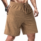 cheap Casual Shorts-Men&#039;s Athletic Shorts Sweat Shorts Shorts Summer Shorts Pocket Drawstring Elastic Waist Plain Comfort Breathable Short Outdoor Sports Classic Casual Black Navy Blue
