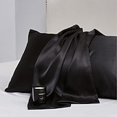 baratos Lençóis e fronhas-Funda de travesseiro de seda pura funda de travesseiro dupla tamanho para o corpo