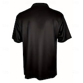 economico Polo geometrica da uomo-Per uomo Astratto Polo con zip Manica Corta Collo ripiegato Casual Quotidiano Moderno Sport &amp; Outdoor Athleisure Casual Quotidiano Cerniera Estate Rosso rubino Verde