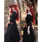 economico Vestiti-Retrò Vintage Rococò Punk &amp; Gotico Vestito Abito ispirato alla Reggenza Manica a Campana Manica a Palloncino Vichingo Elfico Costume Per donna Celtico Costumi da pirata Fantasia Halloween Carnevale