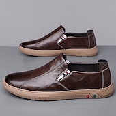 preiswerte Slipper Schuhe-Herren Slipper aus Kunstleder – stylische Freizeitschuhe für Business, Büro und Alltag