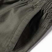 tanie Statki-Męskie Spodenki do biegania Spodenki cargo Spodenki turystyczne Wojsko Lato Na wolnym powietrzu Regularny Wygodny Szorty Ściągana na sznurek Elastyczny pas Ciemnoszary Żółty Bawełna Łowiectwo