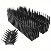 billiga Djurstöd och vård-9,8 fot 4 rader anti-stick anti-stick anti-duva anti-stöld vapen fågel spik fönsterbräda balkong blomkruka staket vägg fågel spik
