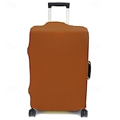 abordables almacenamiento de equipaje y viajes-Funda protectora para equipaje, funda elástica duradera de color sólido para maleta de viaje, funda de dacrón plegable lavable y a prueba de polvo para equipaje de mano. &amp;equipaje facturado