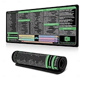 お買い得  家庭用品-Excel チートシート デスクマット、ショートカット付き XL マウスパッド、31.5&quot;x11.8&quot; または 35.4&quot;x15.7&quot;、デスクプロテクター、滑り止め、防水、オフィスワーク &amp;プロフェッショナル向けのゲーム、生産性ギフト &amp;学生