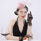 levne Svatební čelenka-Vlasové ozdoby Tyl Peří Svatební Večerní oslava Elegantní Svatba S Peří Přílba Pokrývky Hlavy