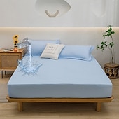abordables Sábanas y funda de almohada-Funda protectora para cama Queen Full King cubierta impermeable protector de colchón sábana ajustada impermeable protector de cama funda de colchón 360° de paquete completo bolsillo profundo sábana