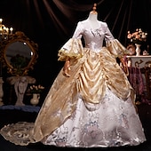 cheap Dresses-Rococo Revival Ball Dress  18th Century European Elegance Meets Early American Style