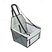 abordables Fundas de asiento para coche-Asiento elevador para coche plegable para perros, impermeable y transpirable, bolsa de viaje para perros pequeños y medianos