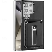preiswerte Samsung-Handyhülle-Handy Hülle Handyhüllen Für Apple AirTag S25 S25 Plus S25 Ultra S24 Ultra S24 Plus S24 S23 Ultra Rückseite Magnetische Adsorption Mit Ständer Magnetisch Unterstützt kabelloses Laden Retro PC PU-Leder