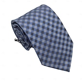 cheap Men&#039;s Elite Accessories-Men&#039;s 100% Silk Ties Business Formal Solid Color Striped Checkered Formal Office Work