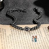 cheap For Men-Personalized Projection Bracelet Custom Best Gift for Dad, Husband, Boyfriend, Unique Keepsake for Father&#039;s Day, Birthday, Valentine’s Day, Christmas