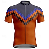 levne Pánské dresy-Pánské Cyklodres Krátký rukáv Kolo Tričko Dres se 3 zadními kapsami Horská cyklistika Prodyšné Rychleschnoucí Anatomický design Odvod Žlutá Červená Modrá Sportovní Oblečení