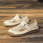 זול סנדלים חיצוניים-סנדלי גברים - עיצוב רשת נושם, סגנון נינוח לנסיעות יומיות והרפתקאות חוצות קלות