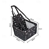 abordables Fundas de asiento para coche-Asiento elevador para coche plegable para perros, impermeable y transpirable, bolsa de viaje para perros pequeños y medianos