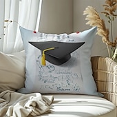 billige Putetrekk-Graduation dekorative kastputer omslag 1PK beste eksamensgave myk firkantet sofa putevar putevar til soverom stue sofa stol