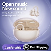 levne Telefonní a obchodní headsety-klip na ucho s pouzdrem pro bezdrátové nabíjení handsfree telefonování bluetooth 5.3 sportovní ergonomický design stereo pro cvičení