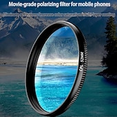 お買い得  ドリルアクセサリー-携帯電話用52mm CPLフィルター、クリップオン円偏光レンズフィルター、超薄型マルチコーティングCPLレンズフィルター、iPhone、Samsung、Google Pixel、その他のスマートフォンに対応