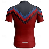 levne Pánské dresy-Pánské Cyklodres Krátký rukáv Kolo Tričko Dres se 3 zadními kapsami Horská cyklistika Prodyšné Rychleschnoucí Anatomický design Odvod Žlutá Červená Modrá Sportovní Oblečení