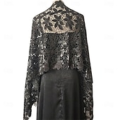 voordelige bruiloft gast wraps-Dames Wikkel Elegante Zon Bescherming Mouwloos Kant Bruiloft Wikkels Met Effen Kleur Voor Bruiloft Zomer