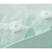 halpa Miesten Elite-paidat-miesten 100% pellavapaita nappikauluspaita vapaa-ajan paita yksivärinen muodollinen rento valkoinen vaaleanvihreä punainen tummansininen pitkähihainen turndown-paita kesä talvivaatteet vaatteet yksiväriset