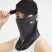preiswerte Freizeitkleidung-Sonnenschutzschleier Damen Sommer atmungsaktive Ice Silk Gesichtsabdeckung Radfahren Sonnenschutz Anti-UV Ohrhängende Gesichts-Handtuch