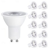 billige Spotlys med LED-10stk 7 W LED-spotpærer 500 lm GU10 GU10 8 LED perler SMD 2835 Mulighet for demping Varm hvit 220 V